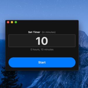 MiniTimer: a minimal macOS app for setting timers